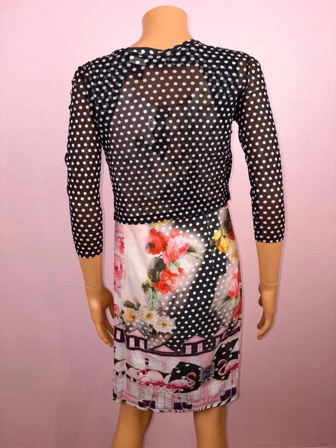 Conjunto de vestido e boleró tamanho 40 em ótimo estado – photo 4